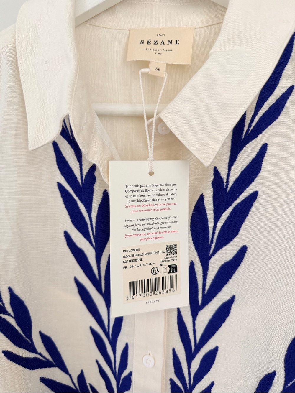 Sezane Andinette Dress with Sezane Gift Item - Picture 3 of 9
